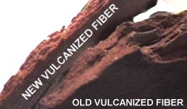 comparing older vulcanized fiber with new vulcanized fiber